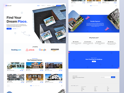 Real Estate landing page design landing page real estate ui uiux web web design website