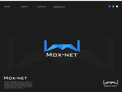 Mox-Net modern Logo design brand identity branding creative logo design graphic design logo logo design minimal logo design modern logo