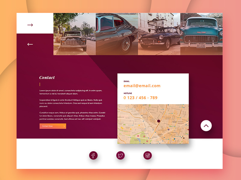 Footer design by Goran Bule on Dribbble