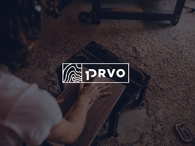 PrvoDrvo logo branding illustration logo logo design logotype typography woodcut woodworking