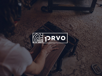 PrvoDrvo logo branding illustration logo logo design logotype typography woodcut woodworking