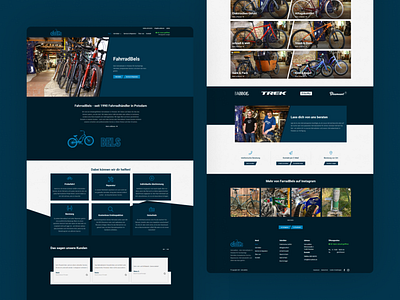 FahrradBels - Website bicycle bike interaction potsdam webflow website