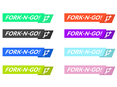 Fork n Go Ribbons badge fork ribbon