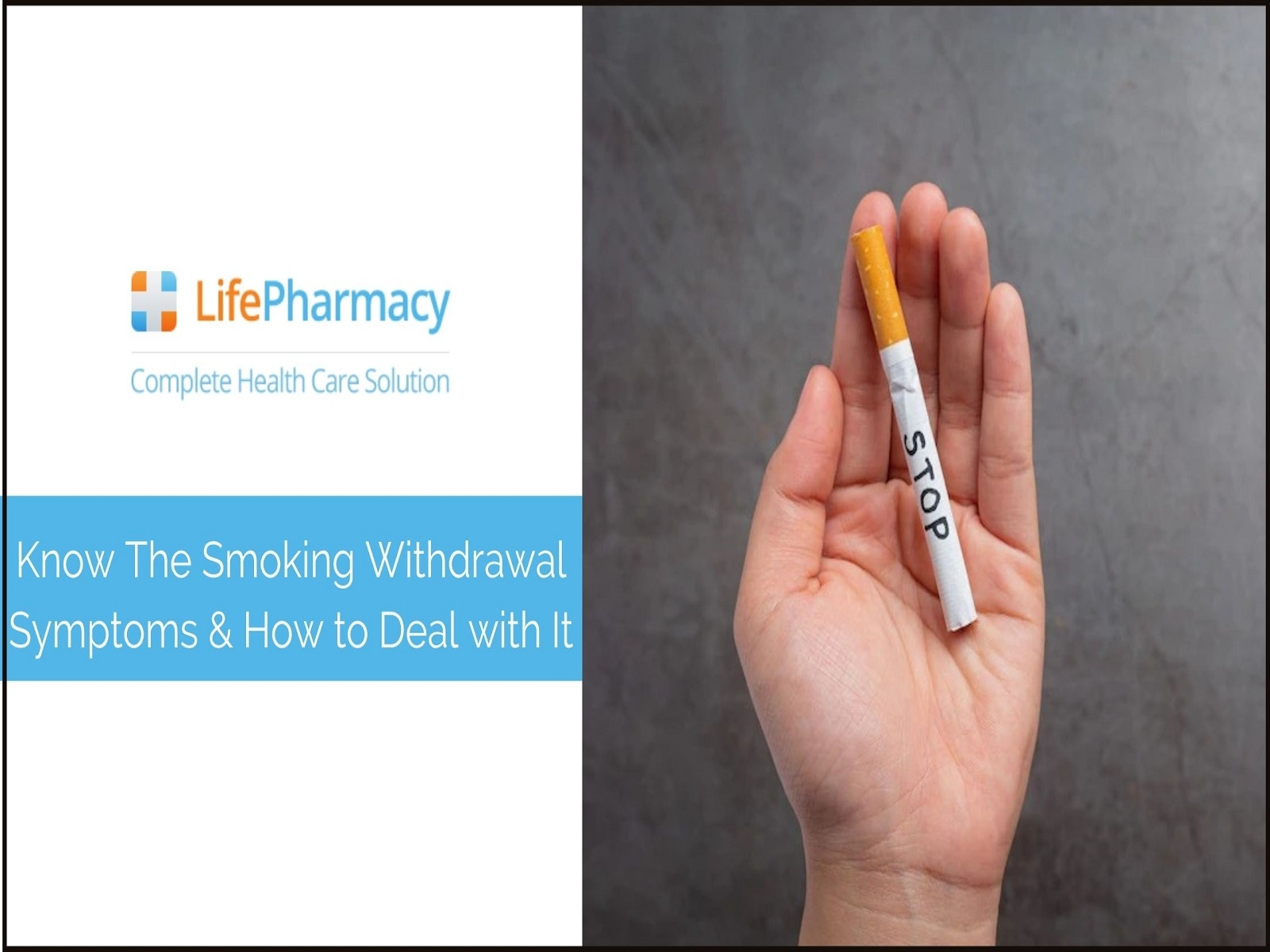 Know The Smoking Withdrawal Symptoms & How to Deal with It by Life Pharmacy on Dribbble