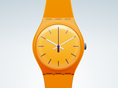 Watch digital illustration vector