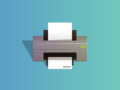 Printer Illustration illustration illustrator perspective unused vector