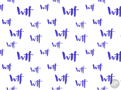 wtf Pattern Art Print