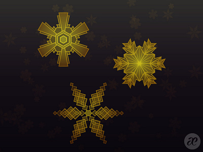 Art Deco Snowflakes