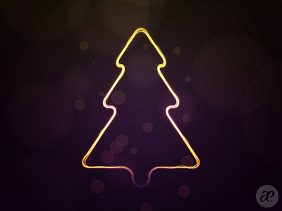 This Little Tree of Mine christmas digital illustration vector