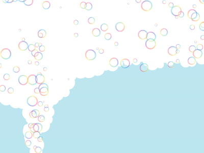 Bubbles digital illustration vector