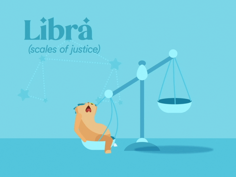 Cat Libra | 2D Character Animation 2d 2d animation after effects animation astrology cartoon cat character character animation flat libra mograph motion design rubberhose secondary motion shape layers silly spotlight vector animation zodiac