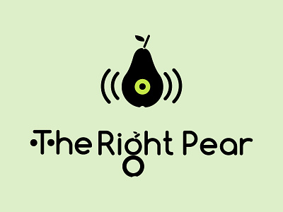The Right Pear Logo branding graphic design logo ui design ux design