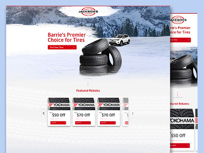 Landing Page Winter Tire landing page red tires toyota winter tire