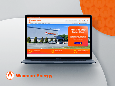 Waxman Energy Website Design branding design ecommerce ecommerce website energy solar solar energy solar website web design website