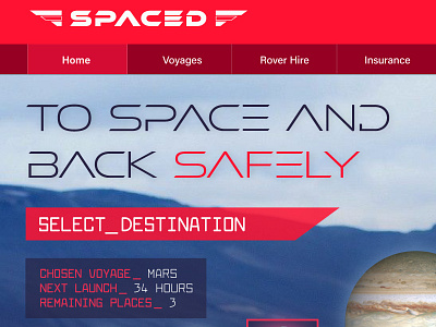 Spaced Challenge website entry space spacedchallenge travel