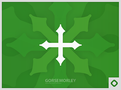 GORSE Morley Logo academy branding cross green logo morley school teaching school