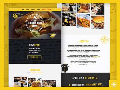 The Barnyard Grill Website