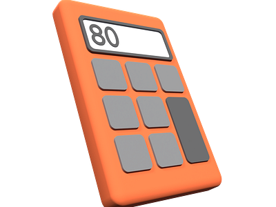 3D Icon Calculator 3d calculator design graphic design icon illustration