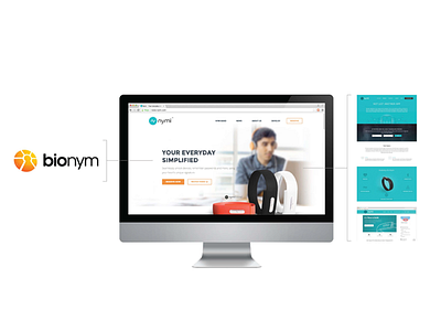 Brand refresh for Nymi branding graphic design logo product design ui ux tech wearable web design