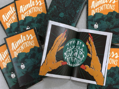 Aimless Intentions aimless collaboration hand lettering illustration zine