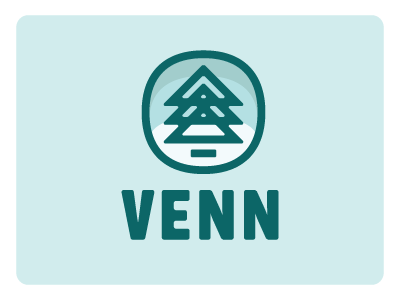 Venn Coffee boreal brand coffee explore forest logo outdoors patch thicklines tree venn