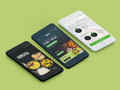 Home Tiffin App Design app design catering food delivery ui design ux design