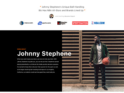 Handlelife [Rejected Design Concept] basketball press web website