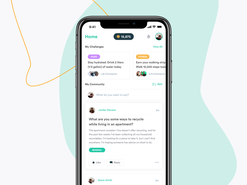 Flora iOS App content feed ux ui mobile ios