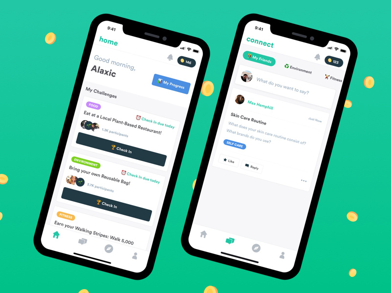 Flora iOS App mobile iphone ios ux ui