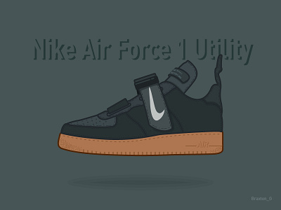 Nike Air Force 1 Utility icon illustration