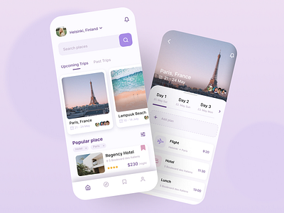 Travel App booking booking app mobile app mobile design travel travel app trip ui vacation