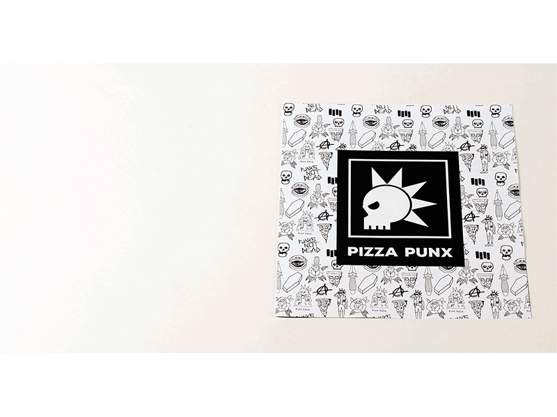 Pizza Punx Menu animation branding design hardcore illustration menu pizza skull