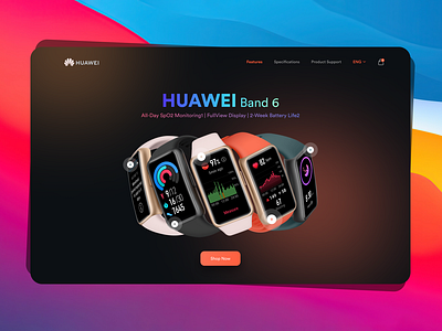 Huawei Band 6 | Landing Page Concept