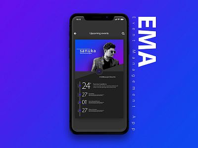 EMA abstract app branding clean graphic design illustration ui ux web