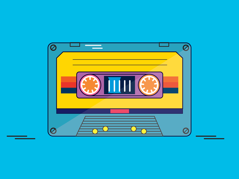 Vintage Cassette Tape by Pathum Tzoo on Dribbble