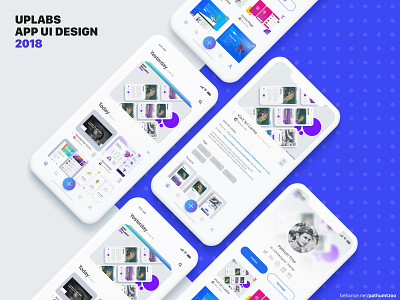 Uplabs Redesign app clean graphic design illustration ios typography ui ux