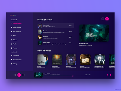 Music Player abstract animation app app design apple branding clean clean creative design graphic design illustration ios iphone logo music typography ui ux vector web