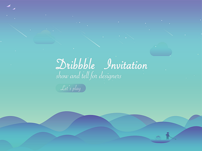 Dribbble Invitation 小插画