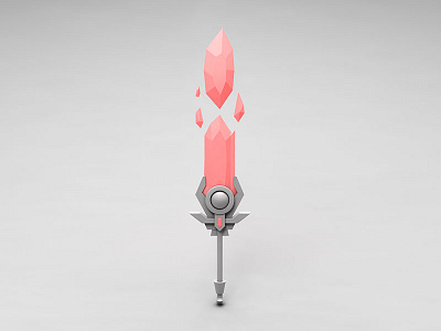 Crystal Sword 3d c4d crystal sword