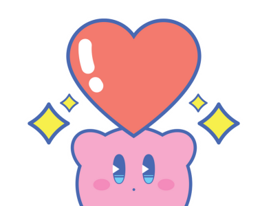 Change of Heart adobe illustrator design fanart gaming graphic design illustration kirby nintendo