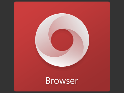 Browser Icon browser metro red