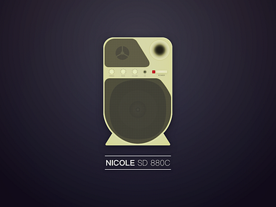 Nicole SD 880C design icon music sketch ui