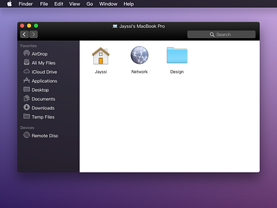 Finder Dark Mode dark desktop finder mac