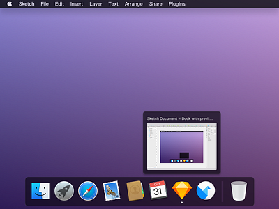 New Dock With Preview dark dock preview sketch