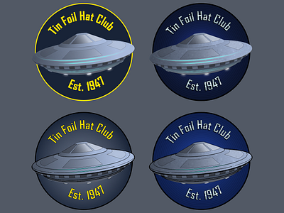 UFOs badge design illustration sticker vector