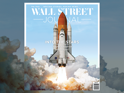 Wall Street Journal Reimagined Cover magazine space shuttle spread tech wall street journal wsj