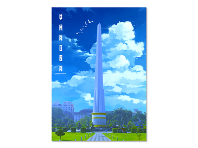 Yangon As Anime 4 design poster