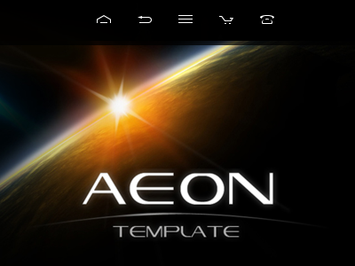 Aeon Template aeon futuristic icons joomla template