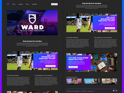 Talent Management Site Concept brand design figma web web design web mockups