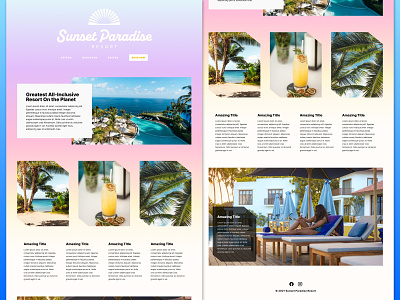 Resort Site figma resort web design